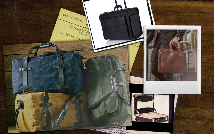 collage of briefcases