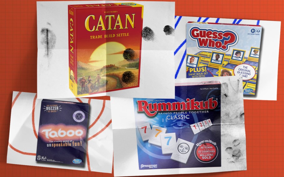 collage of various board games for prime day