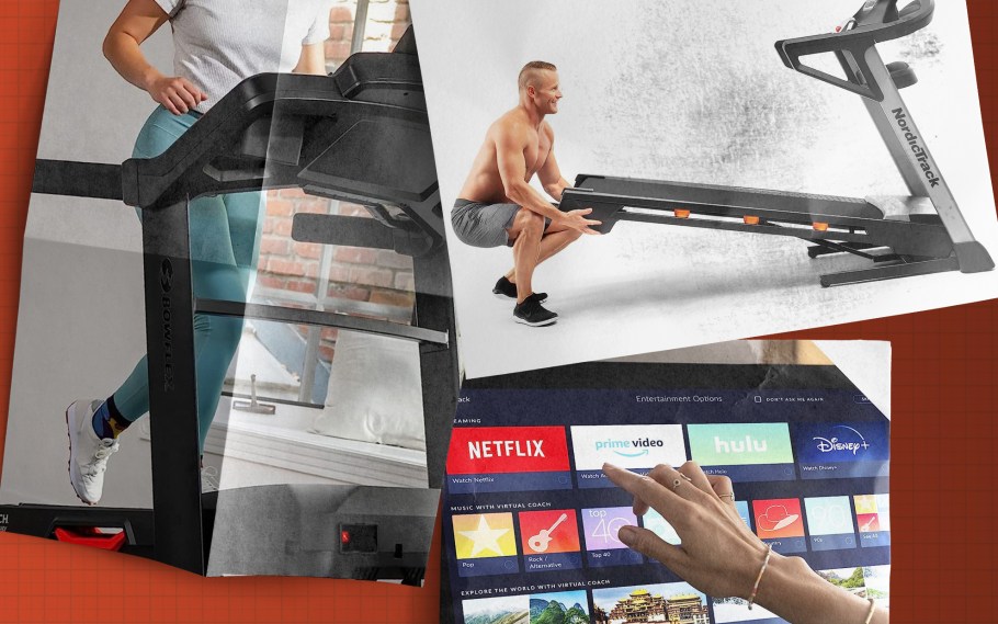 collage of treadmill deals for prime day 2023
